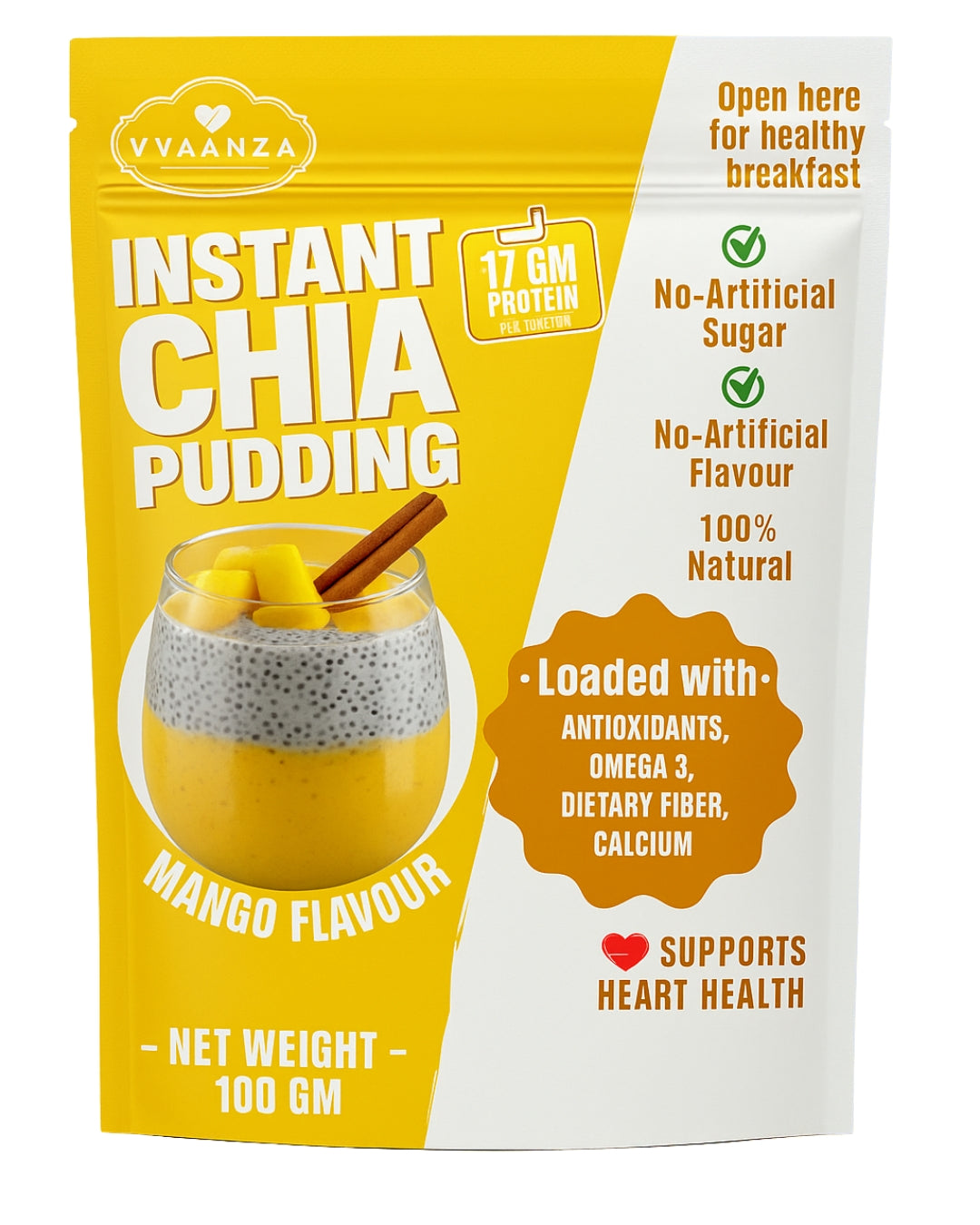 Mango Instant Chia Pudding