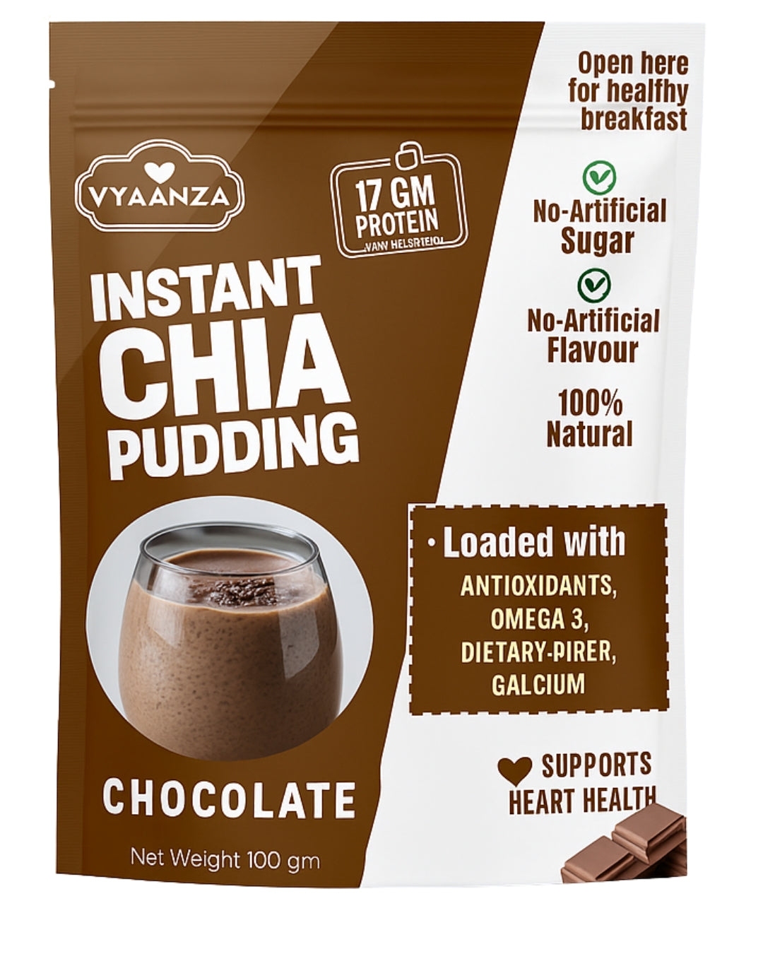 Chocolate Instant Chia Pudding