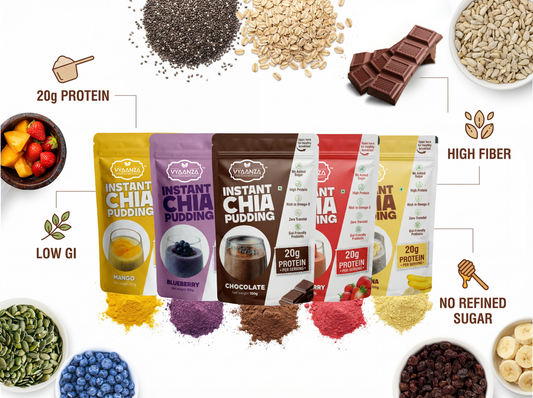Vyaanza Allulose Sweetened Instant Chia Pudding Premix India