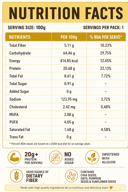 Banana Instant Chia Pudding – High Protein, Sugar-Free | Vyaanza
