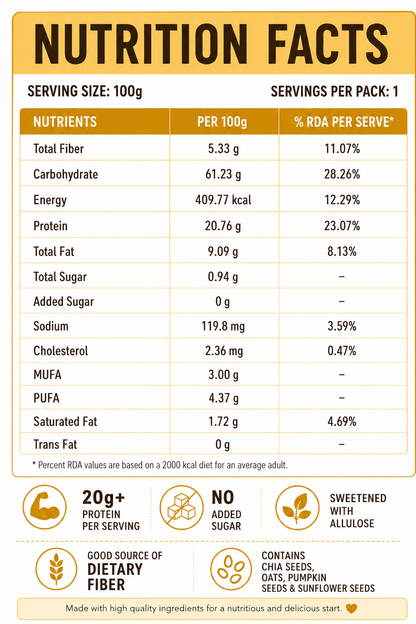 Mango Instant Chia Pudding – High Protein, Sugar-Free | Vyaanza