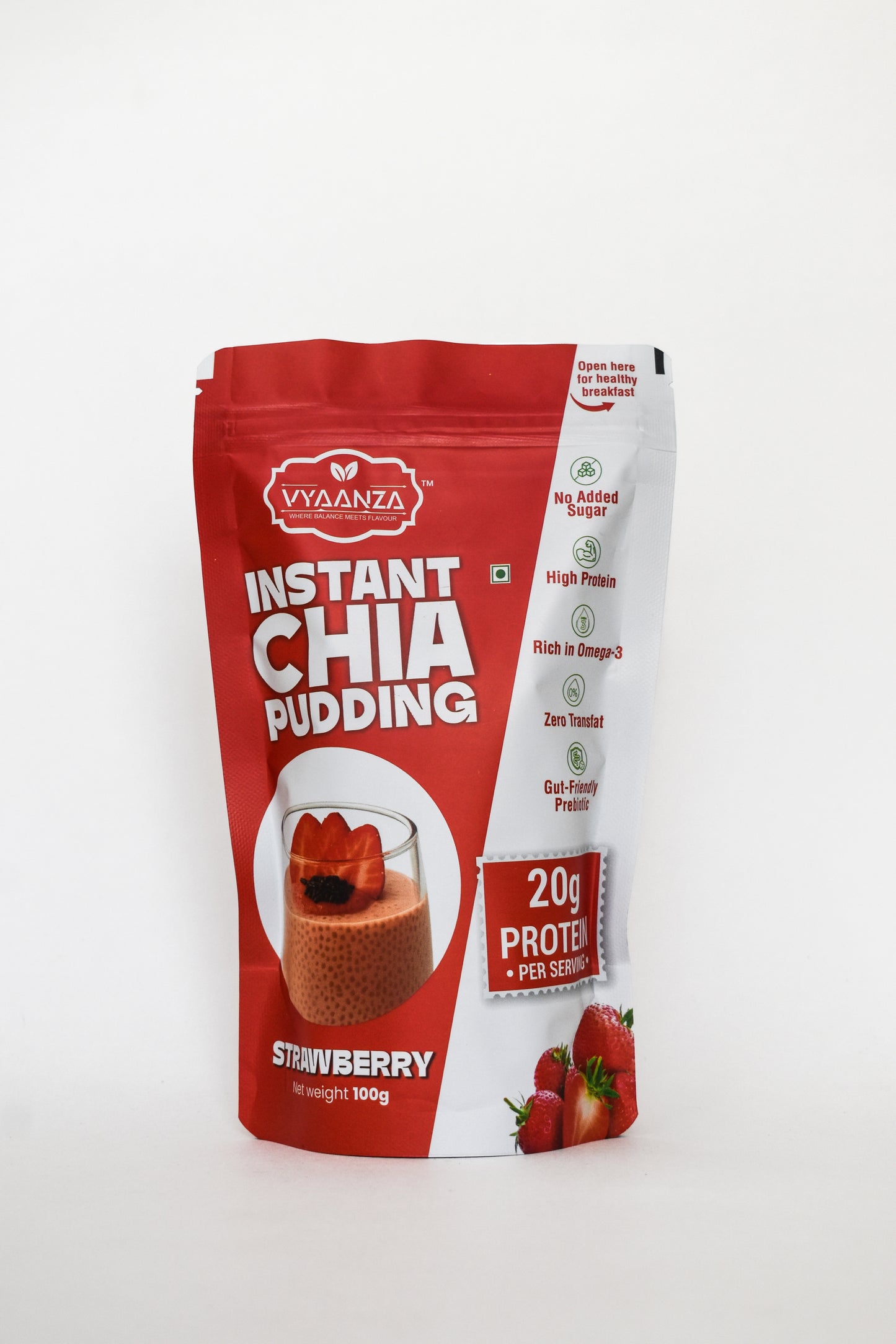 Strawberry Instant Chia Pudding