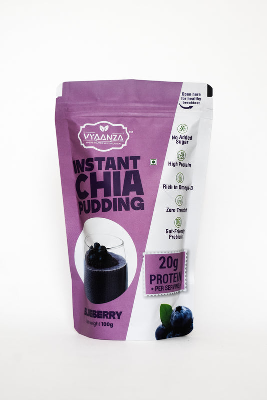 Blueberry Instant Chia Pudding