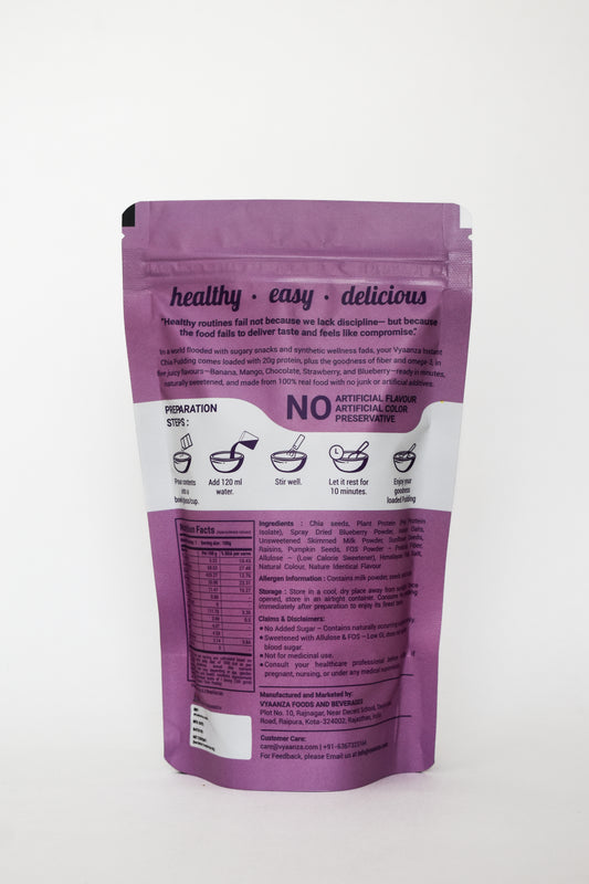 Blueberry Instant Chia Pudding