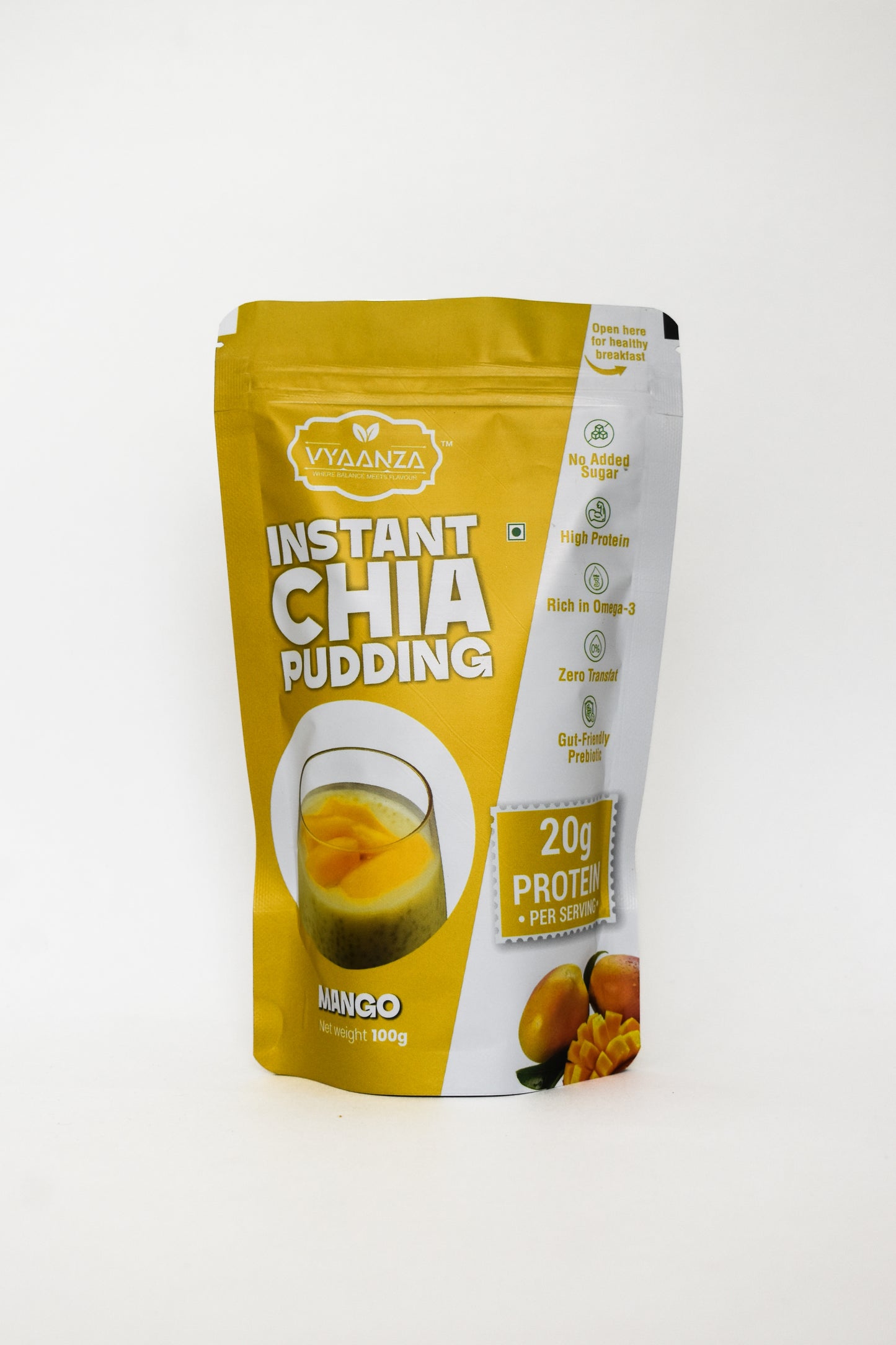Mango Instant Chia Pudding