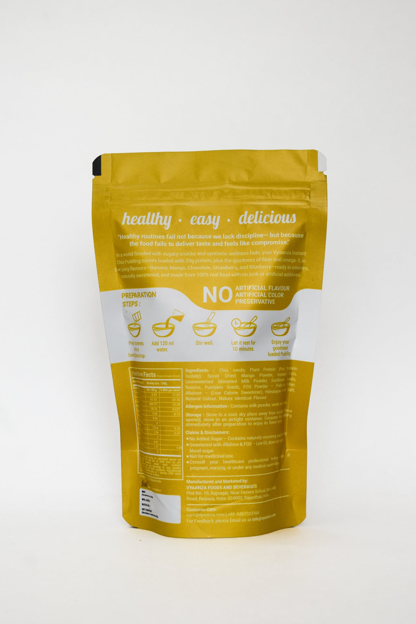 Mango Instant Chia Pudding