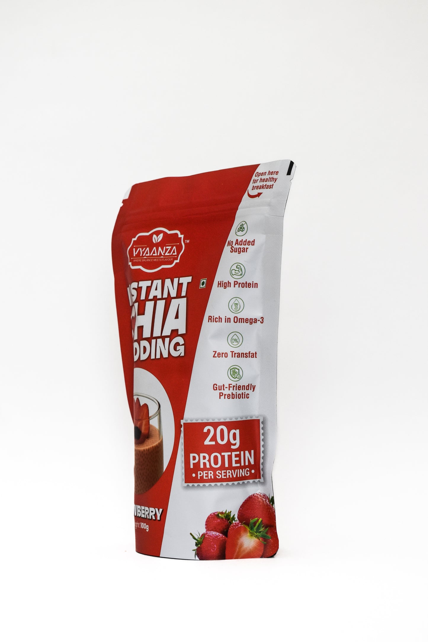 Strawberry Instant Chia Pudding